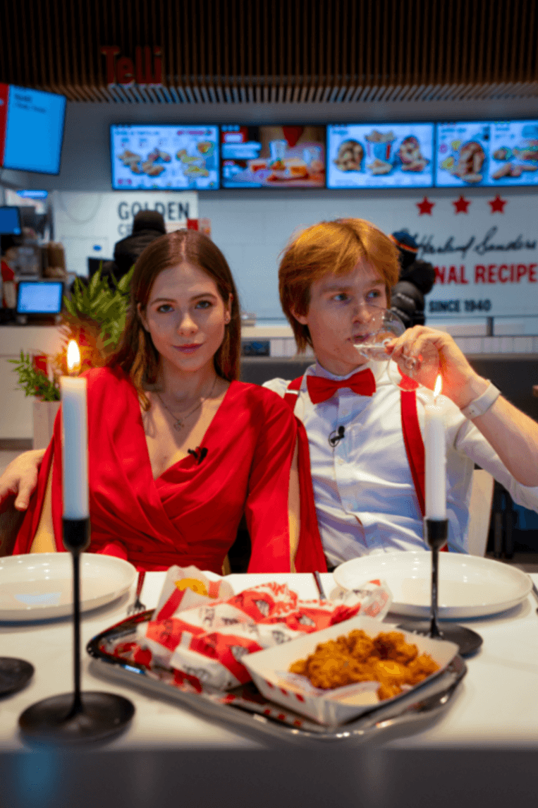 Luxurious date at KFC